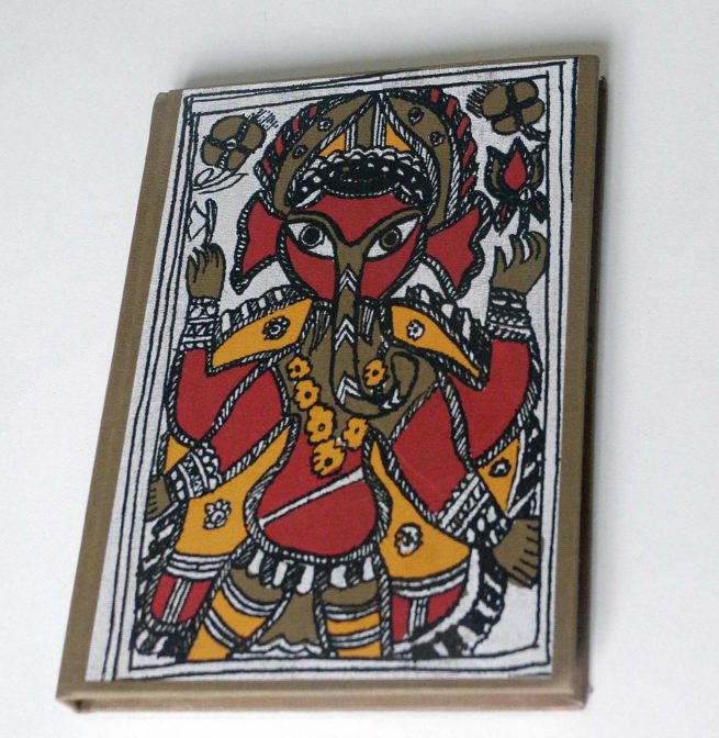 Carnet de voyage Ganesh papier fait main